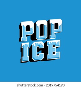 modern and clean design for ice cream brand.