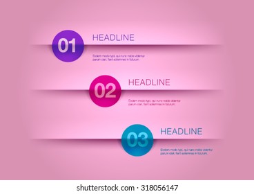 Modern, clean, Design template / editable / infographics / simple cutout lines / graphic or website layout vector/ mobile application / eps 10