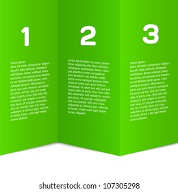 Modern, clean, Design template - fully editable / can be used for infographics / numbered banners / horizontal yellow cutout lines / graphic or website layout vector