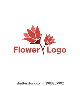 modern and clean flower logo design for brand identity