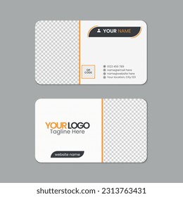 Modern clean fresh professional Round corner business card template design with texture and pattern, business visiting card, company id card, name card, Print ready double sided corporate business car