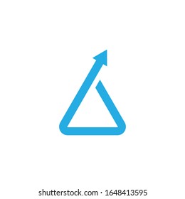 Modern, clean and fresh triangle logo. Vector technology logo.