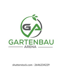 Modern and clean GA Green logo design symbolizing sustainability, growth, and eco-conscious innovation. Perfect for green energy companies, organic brands, and environmental services.
