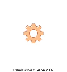 A modern and clean gear icon, representing tools and settings, suitable for app interfaces, digital functionality, and engineering projects.