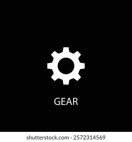 A modern and clean gear icon, representing tools and settings, suitable for app interfaces, digital functionality, and engineering projects.