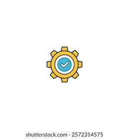 A modern and clean gear icon, representing tools and settings, suitable for app interfaces, digital functionality, and engineering projects.