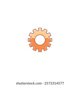 A modern and clean gear icon, representing tools and settings, suitable for app interfaces, digital functionality, and engineering projects.