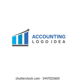 diseño moderno y limpio del logotipo gráfico para la contabilidad financiera