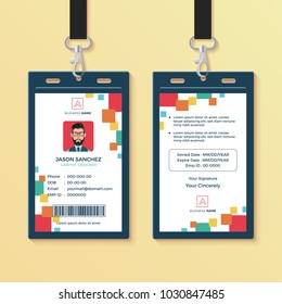 Modern Clean Graphic ID Card Design Template