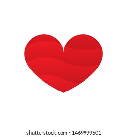 modern clean heart symbol icon logo vector