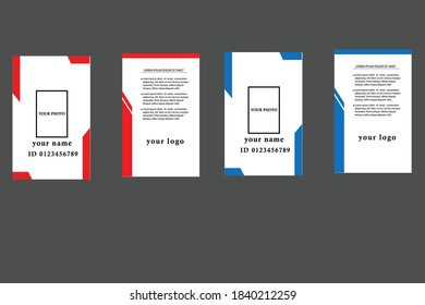 Modern and Clean ID Card Design Template