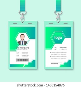 Modern Clean ID Card Template
