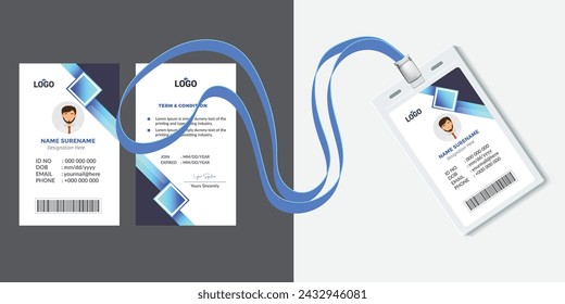 Modern Clean ID Card Template
