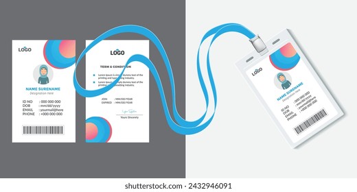 Modern Clean ID Card Template