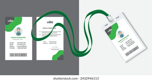 Modern Clean ID Card Template