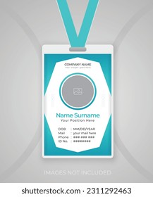 Modern and clean Identity Card template design