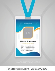 Modern und sauber gestaltete Identity Card-Vorlage
