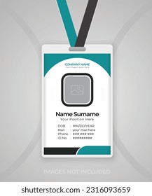 Modern und sauber gestaltete Identity Card-Vorlage