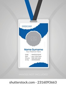 Modern and clean Identity Card template design