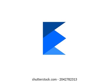 Logo de la letra E moderna y limpia