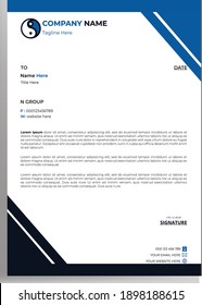 Modern and clean Letterhead template Design