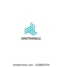 Modern and clean line logo design of triangle shapes with clear background - EPS10 - Vector.