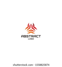 Modern and clean line logo design of triangle shapes with clear background - EPS10 - Vector.