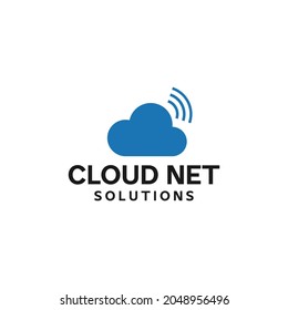 modernes und sauberes Logo-Design für Cloud-Netz