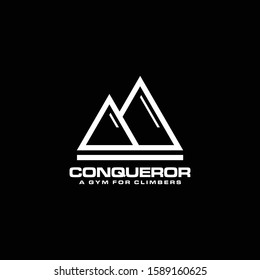 Modern and clean logo design of mountain on clear background colours - EPS10 - Vector.