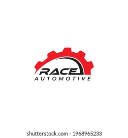 modern and clean logo design for race automotive