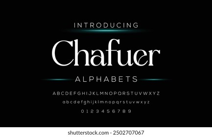 Moderne saubere Kleinbuchstaben Sans Serif Schriftart Vektor