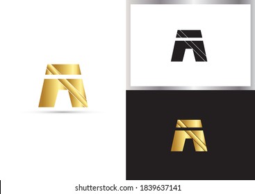 Modern , Clean and Minimal Heart Shaped Letter A logo design