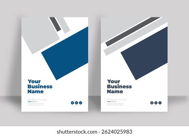 Modern Clean Minimalist A4 Cover Design Template