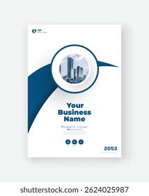Modern Clean Minimalist A4 Cover Design Template