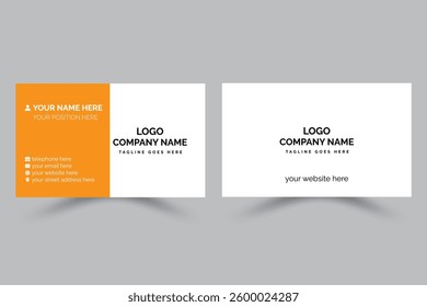 Modern Clean Minimalist Business Card design