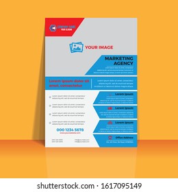 Modern, Clean, Minimalist, Corporate business Flyer, Brochure, Annual Report, Magazine, Poster, Corporate Presentation, Portfolio, Flyer, info-graphic, layout  A 4 size design template vector