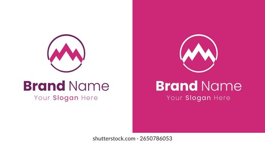 Modern and Clean Mountain Peak Logo Design for Outdoor Adventure and Branding Identity