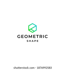 A modern, clean and original logo about a hexagon made of geometric lines.
EPS10, Vector.