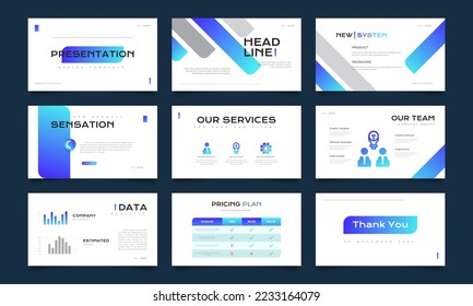 Modern and Clean Presentation Template Design with Infographic Elements. Use for Presentation, Branding, Flyer, Leaflet, Marketing, Advertising, Annual Report, Banner, Landing Page, and Website Design