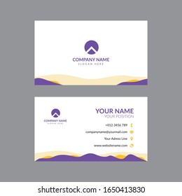 modern clean professional business card for company, editable