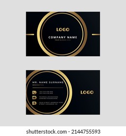 Modern and clean professional business card design template