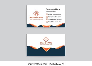 Modern and clean professional business card template