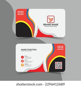 Modern and clean professional business card template
