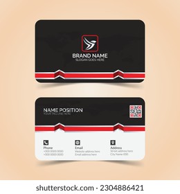 Modern and clean professional business card template design