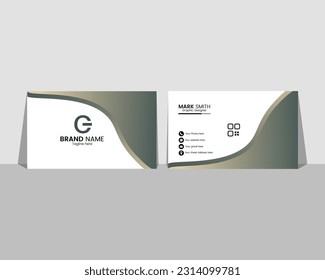 Modern and clean professional business card design. Modern creative and elegant business card design.