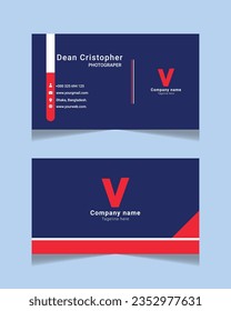 Modern and clean professional business card template