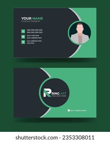 modern and clean professional business card template