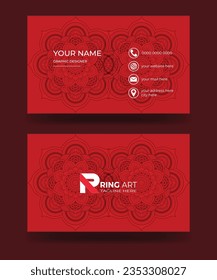 modern and clean professional business card template