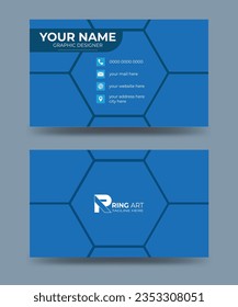 modern and clean professional business card template