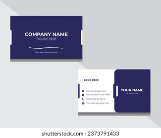 Modern and clean professional business card design template